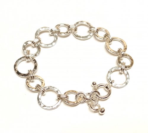 Judy Larson's Handmade Chunky Chain - , Contemporary Wire Jewelry, Making Chain, Chain Making , tumble and add a clasp